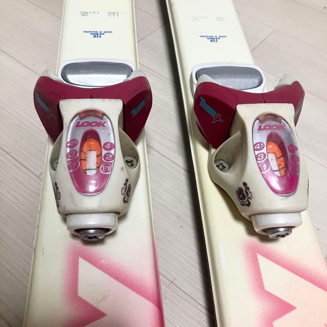 ストック付/KAZAMA Spaxカザマ ジュニアスキーセット110cm