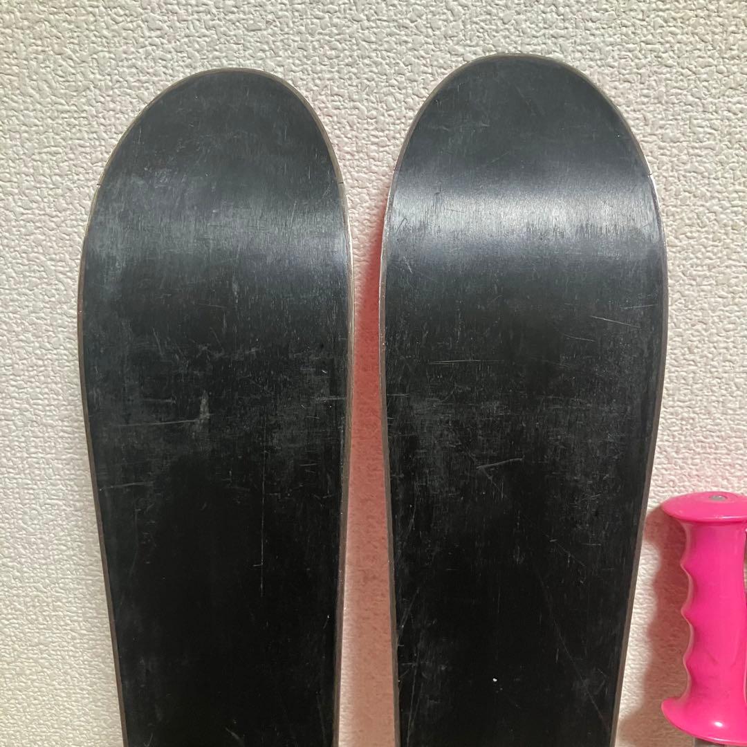 ストック付/KAZAMA Spaxカザマ ジュニアスキーセット110cm