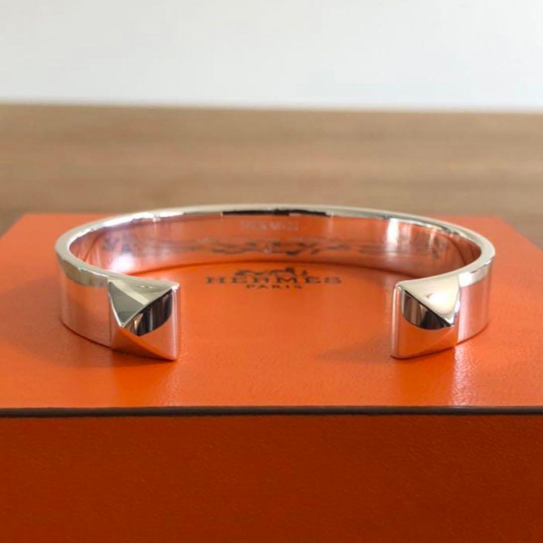 希少 エルメス バングル シルバー ミニクルーGM ST Mini Clous - メルカリ