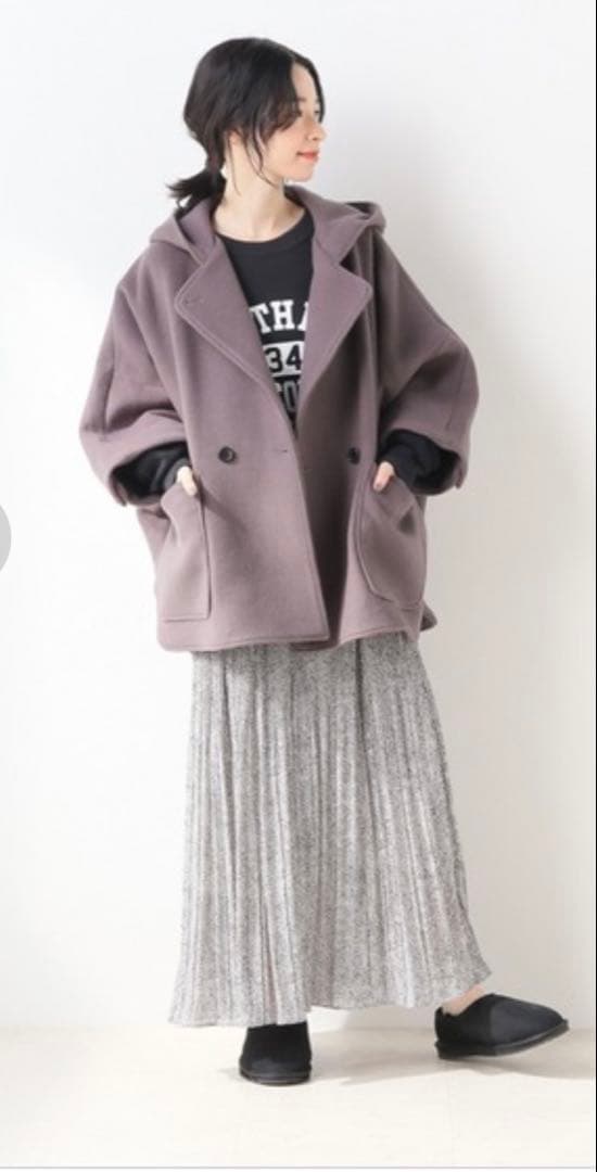 SLOBE IENA 未使用タグ付　フード付きポンチョ　コート