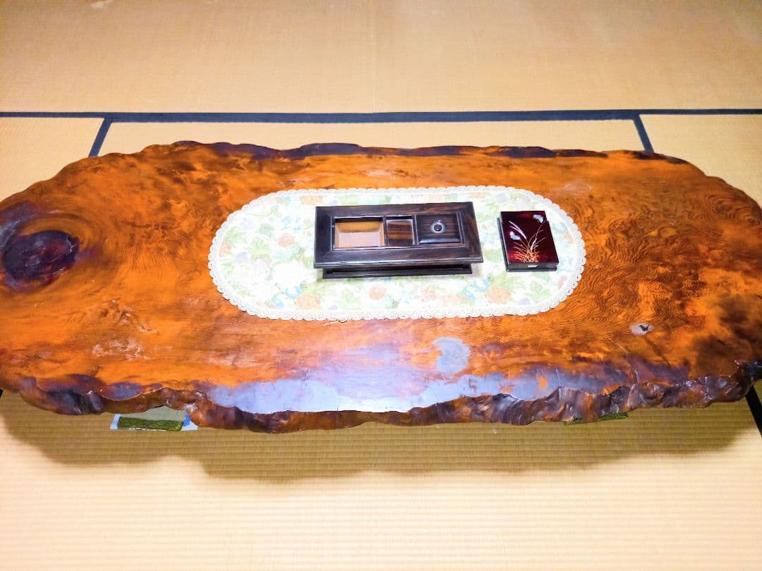 座敷机 座卓 テーブル 無垢一枚物 内地松 国産松 地松 アンティーク