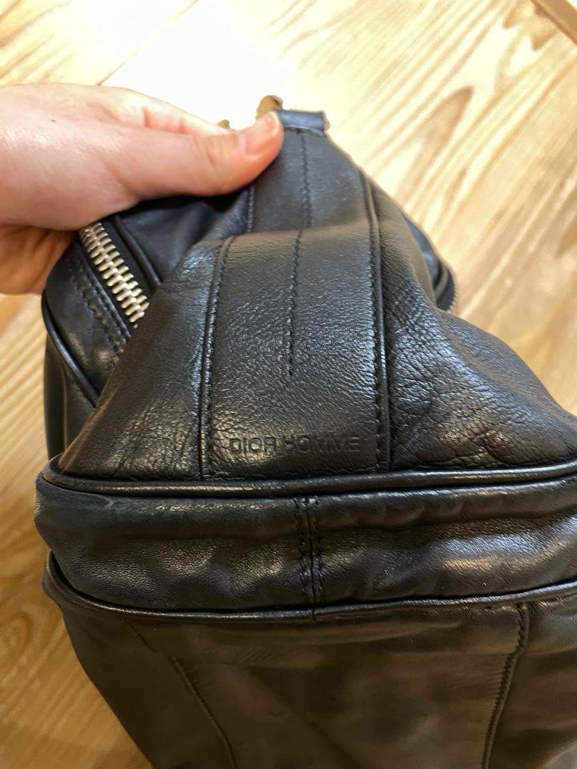 6*5様 ディオールオム クリス期 レザー ショルダーバッグ08 09AW ドラ