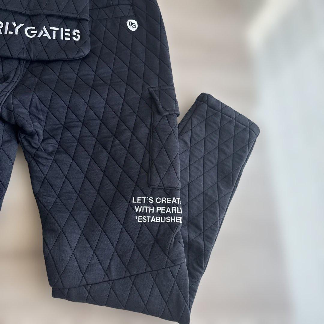 新品未使用！PEARLY GATES キルティングゴルフパンツ ブラック