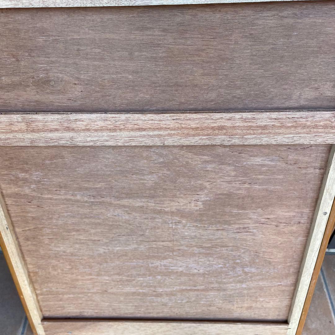 デンマーク製　1960's　ヴィンテージ　北欧　モダン　チーク　無垢 ミラー　B