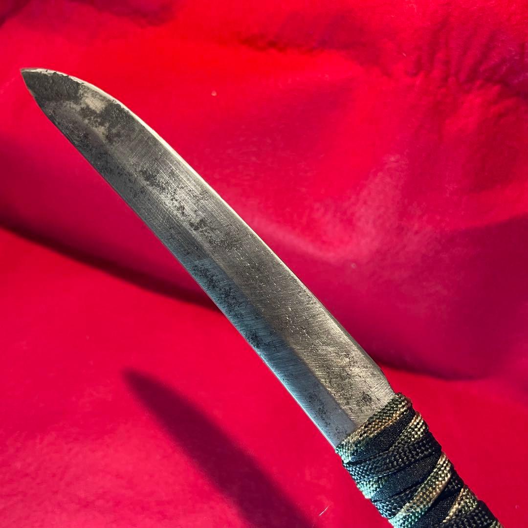 日本刀 残欠 ナイフ ⑥ 古刀 脇差 切先 フルタング バトニング アウトドア