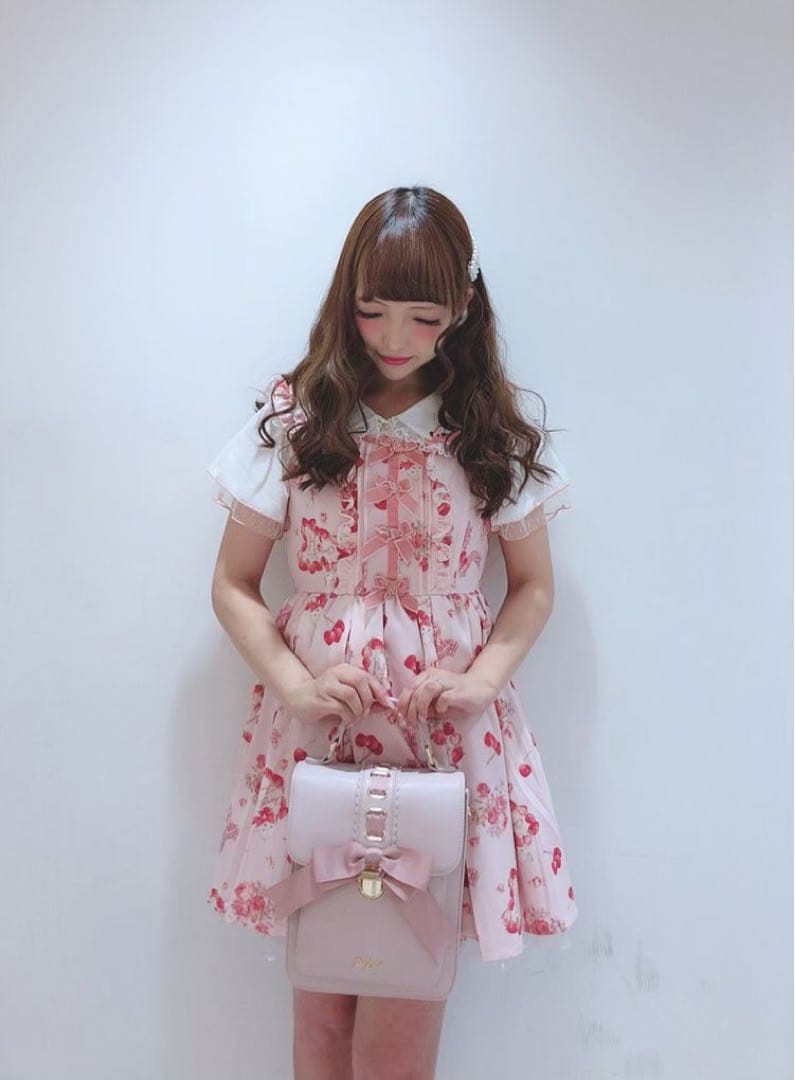 完売品 LIZLISA リズリサ テリアチェリー ジャンスカ ピンク