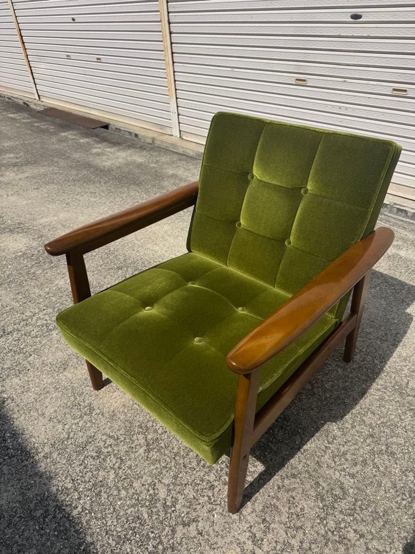 A 美品 カリモク60 kチェア 1シーター 1人掛け ソファ