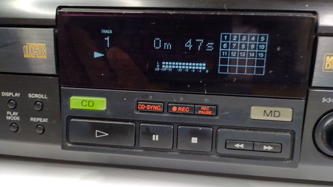 【稼働品】SONY ソニー CD/MDデッキ MXD-D1 メンテナンス済