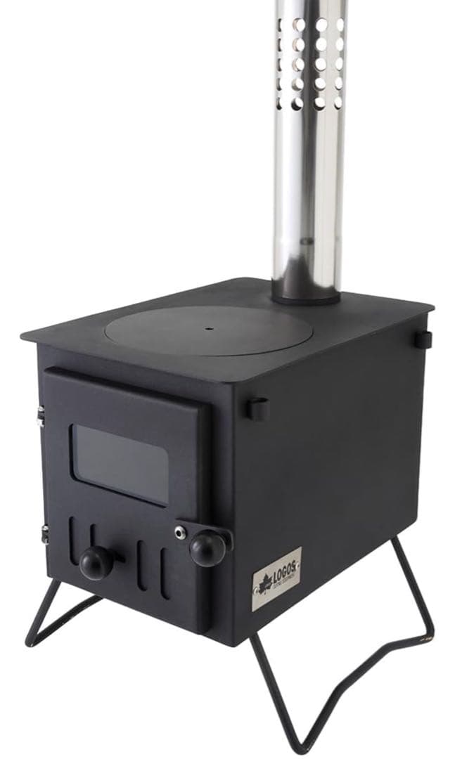 ロゴス LOGOS miniたき火ストーブ ステンレス鋼 ブラック