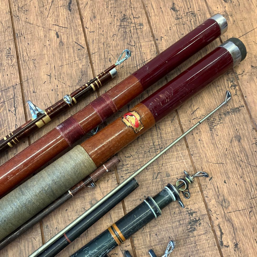 昭和レトロ 磯竿 船 振出竿 並継竿 16本まとめ売り セット売り ロッド