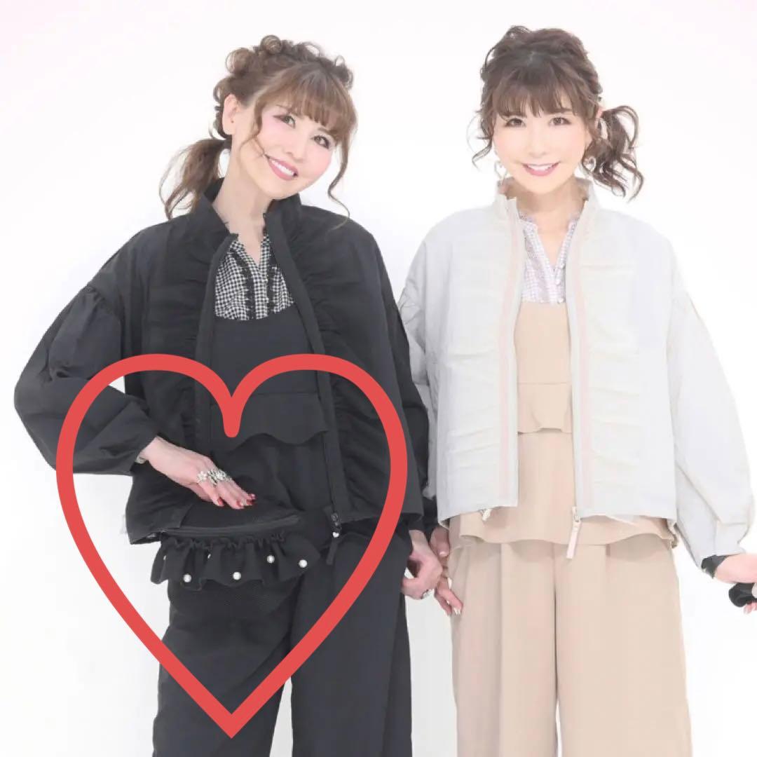 &LOVE パールビジューのメッシュふりるBODYバッグ