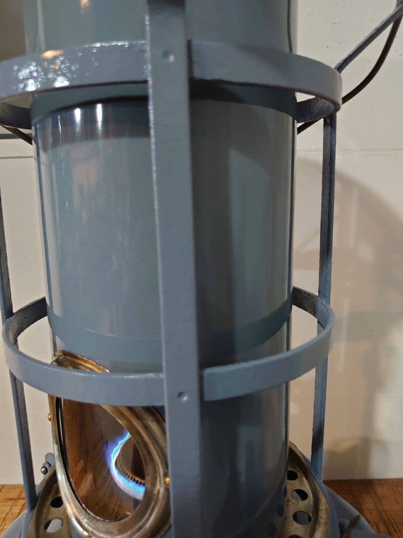 ミ*ー様 激レア美品　 アラジンストーブ　8型 ビンテージストーブ　ブルーグレー