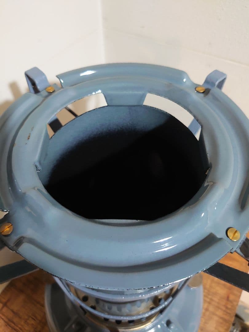 ミ*ー様 激レア美品　 アラジンストーブ　8型 ビンテージストーブ　ブルーグレー