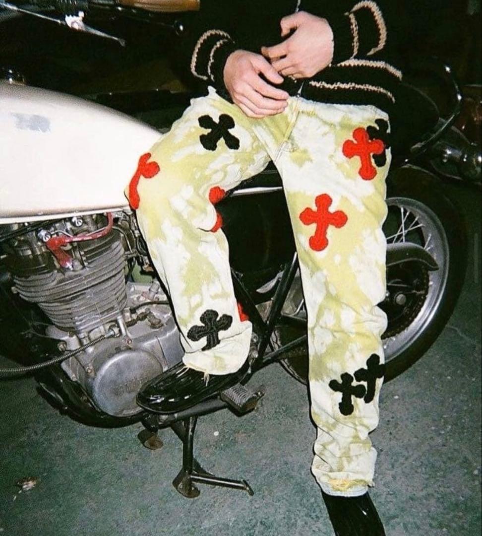 m*u様 y.a.r.n クロスパッチデニム