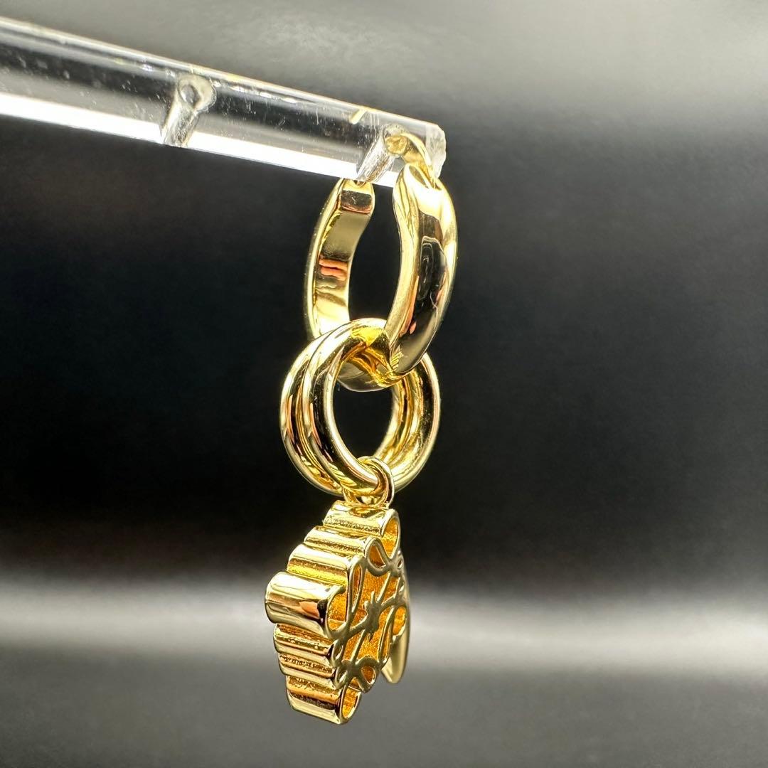 極美品✨　LOEWE　ロエベ　ピアス　ロゴ　希少　刻印　1402