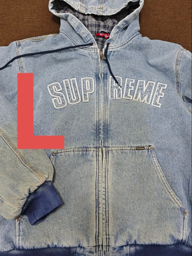 スケートボード Supreme Reflective Arc Hooded Work Jacke Supreme】Reflective Arc Hooded Work Jacket Black - 25FW (Supreme