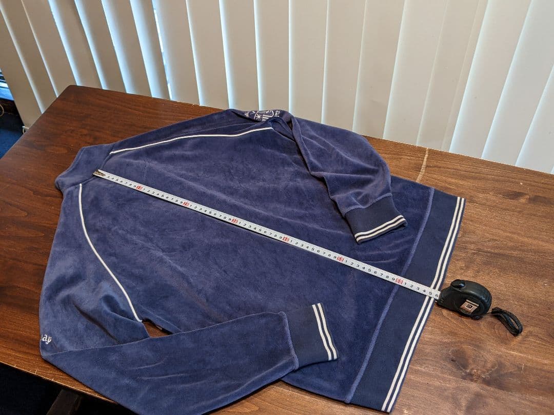 キャロウェイ　ベロア　異素材　切替　ジップ　ジャケット　チェック　ゴルフ　ウェア