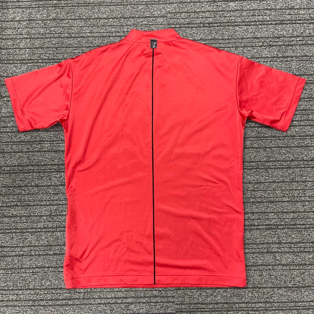 マークアンドロナ　シャツ　赤　半袖