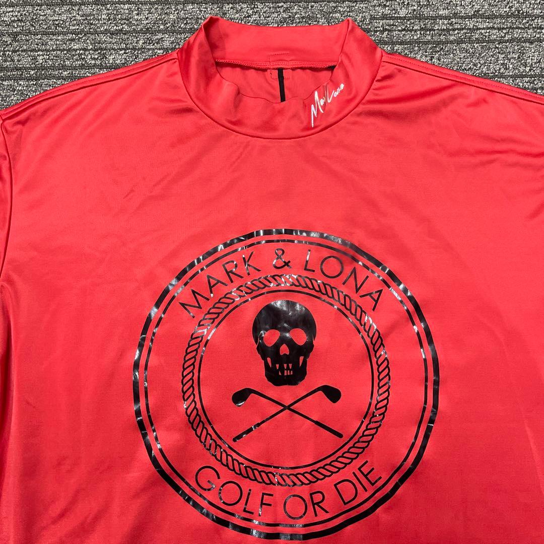 マークアンドロナ　シャツ　赤　半袖