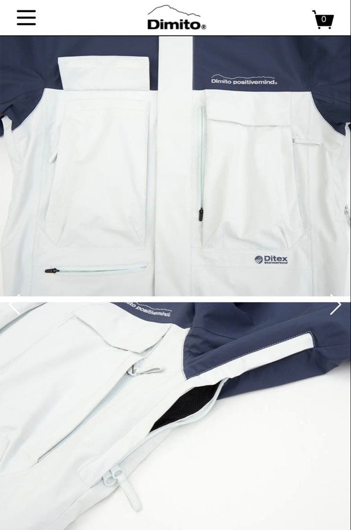 24-25 Dimito スノーボードウェア セットアップ Mサイズ