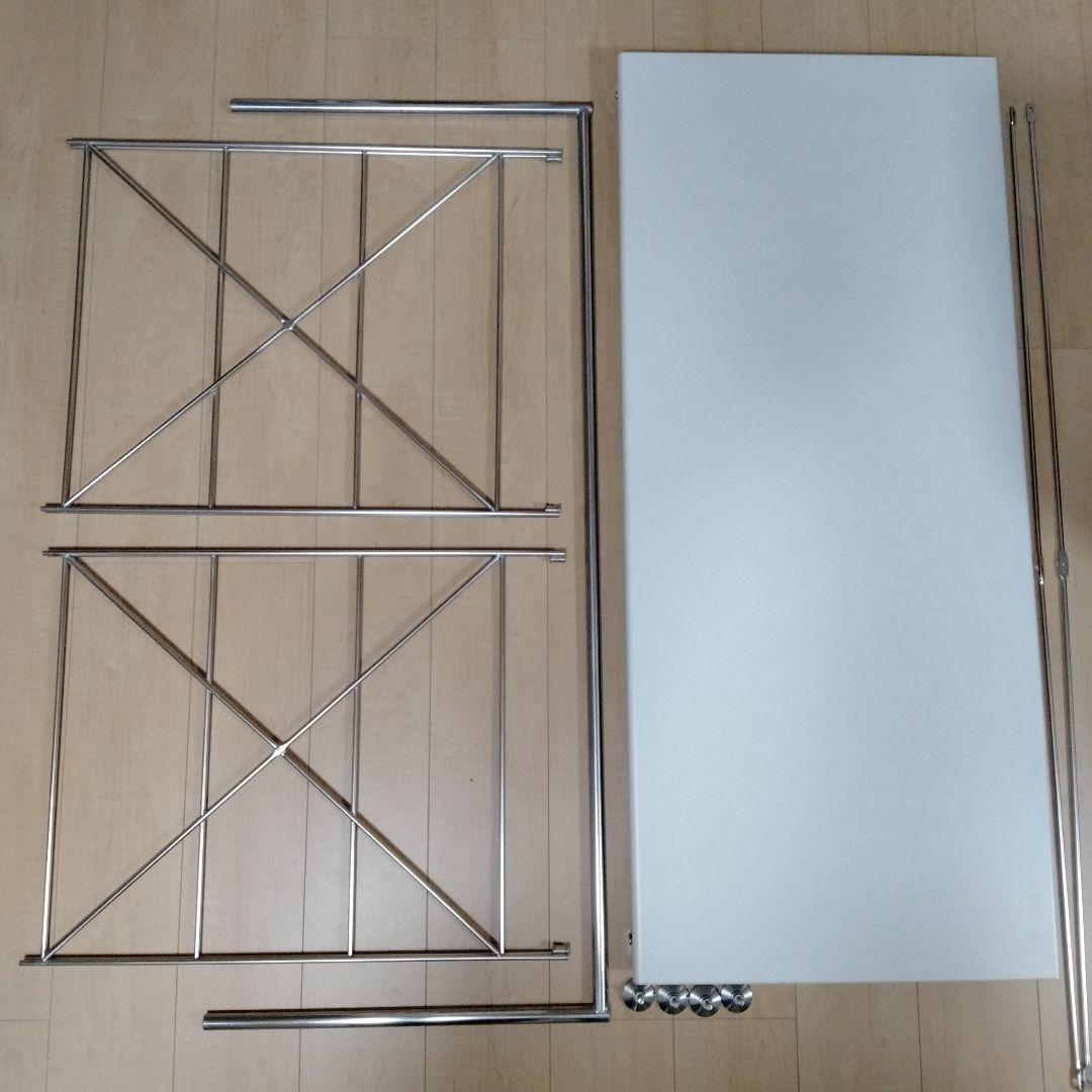 MUJI 無印良品 ステンレスユニットシェルフ デスク 120 × 52