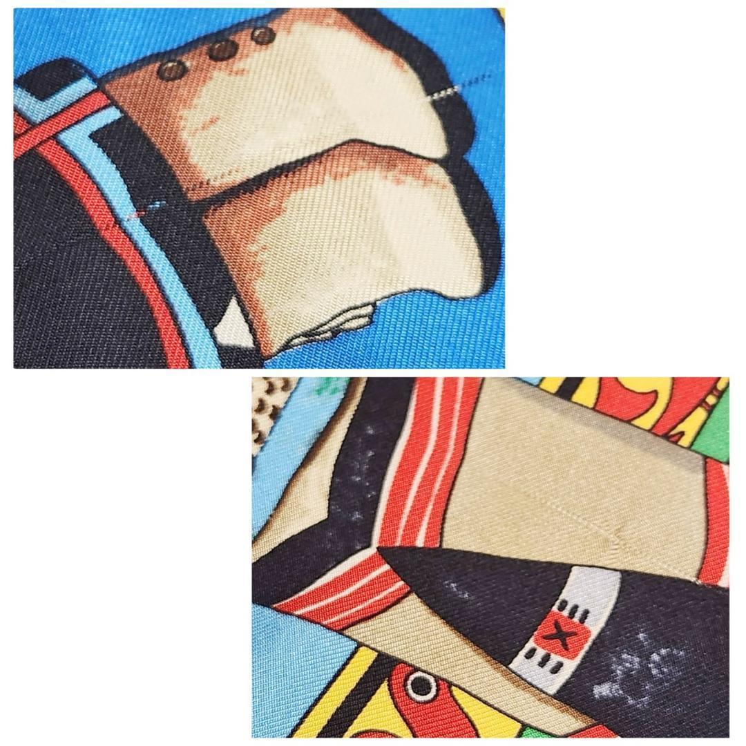 【希少 廃版】エルメス 大判スカーフ《カチナ》カレ90 ポピ族 インディアン