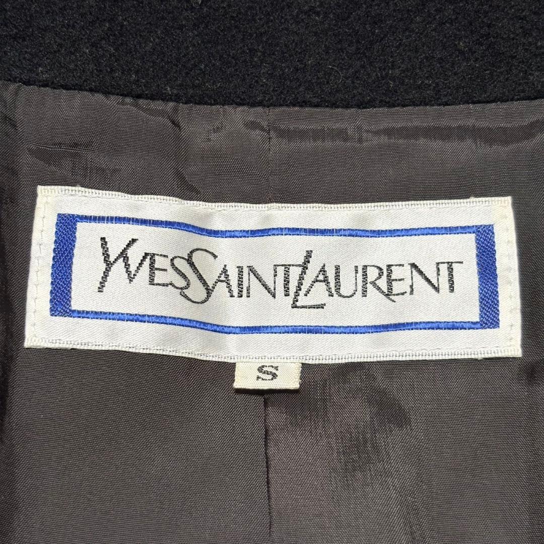 極美品 イヴ サンローラン ロングコート 黒