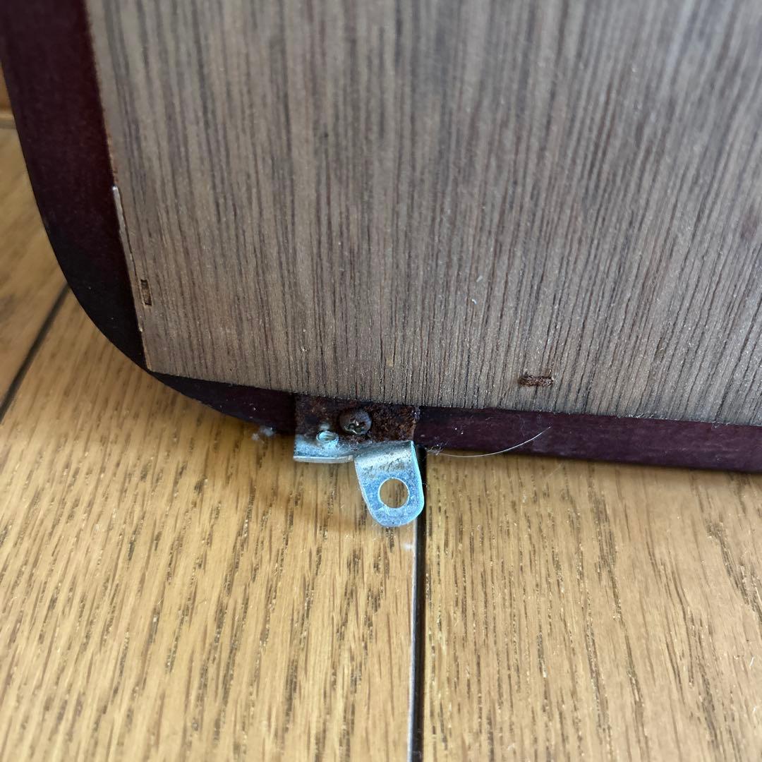 昭和レトロ！ヴィンテージ！　姿見鏡　木製フレーム　日本製　壁掛け金具付き