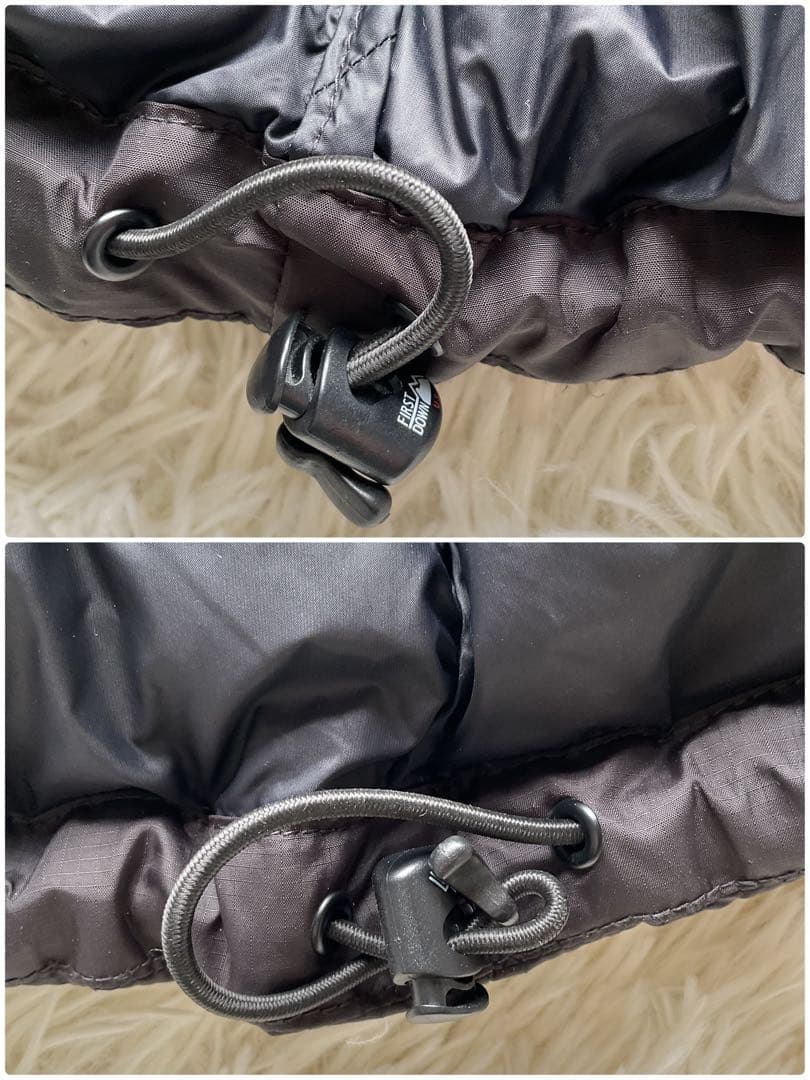 人気✨FIRST DOWN ダウンジャケット　ヌプシ型　ショート丈　ブラック　L