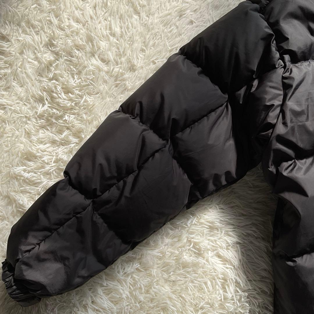 人気✨FIRST DOWN ダウンジャケット　ヌプシ型　ショート丈　ブラック　L