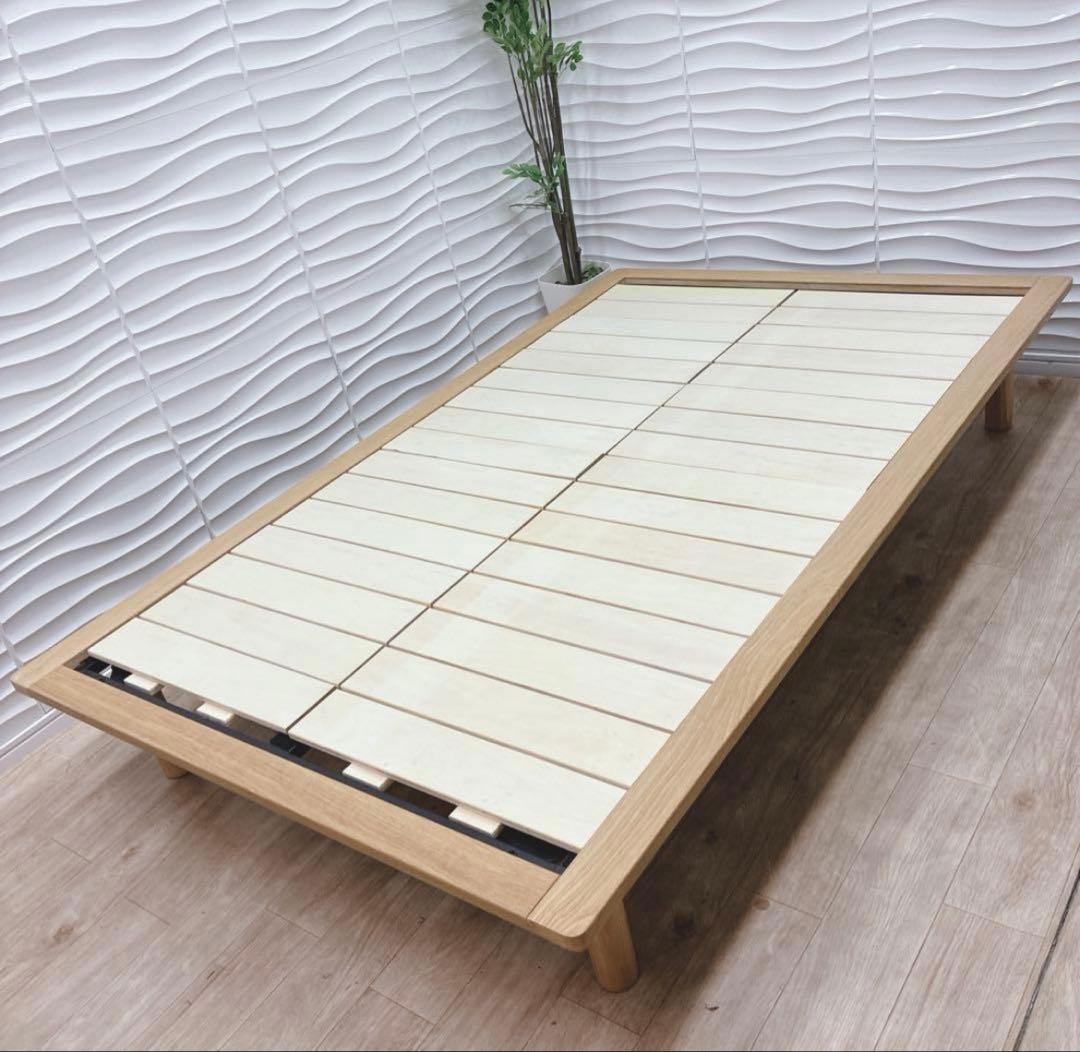 【引き取り専用】 MUJI ベッドフレーム セミダブル