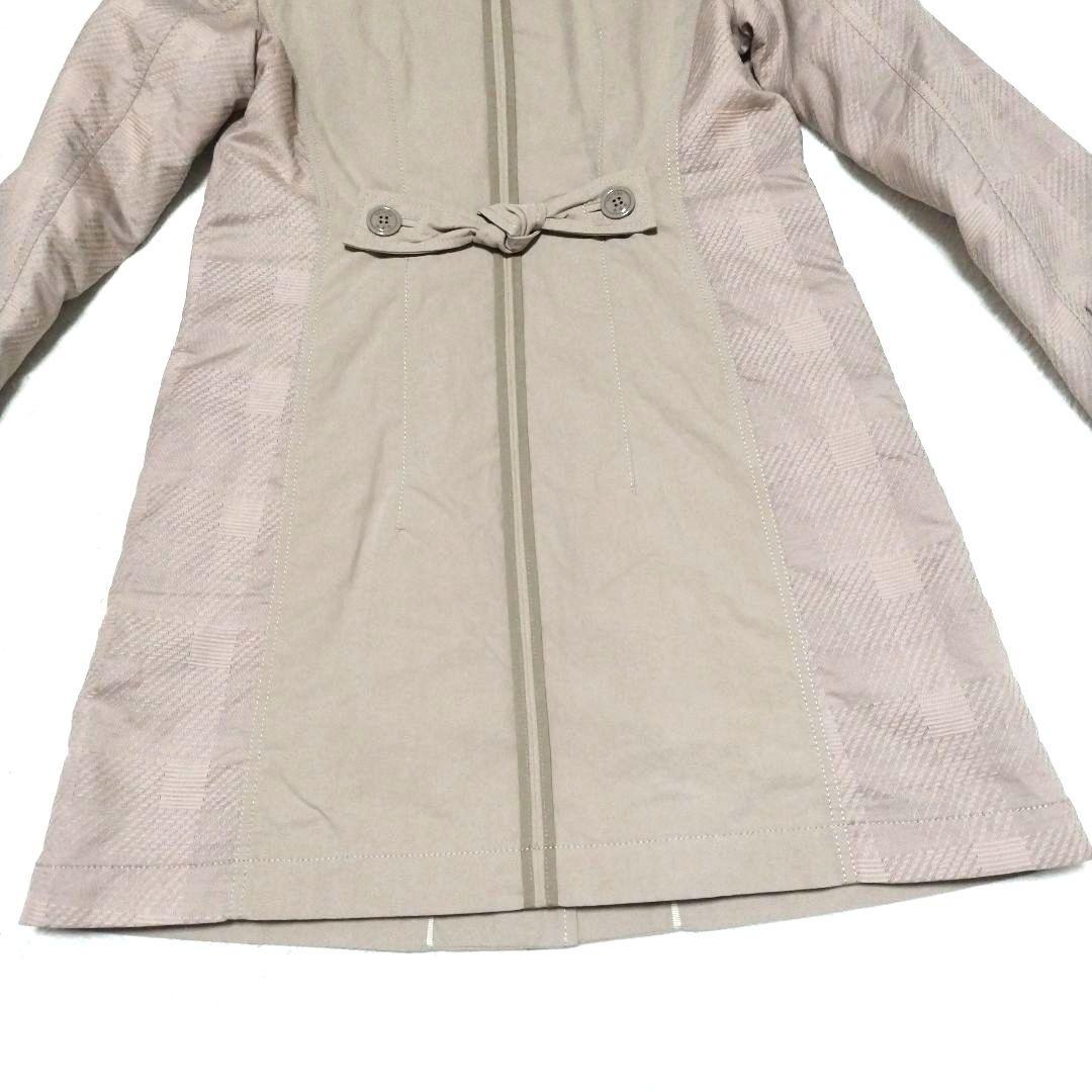 【美品】TATRAS Rライン プリマロフト リボン チェック 中綿ロングコート