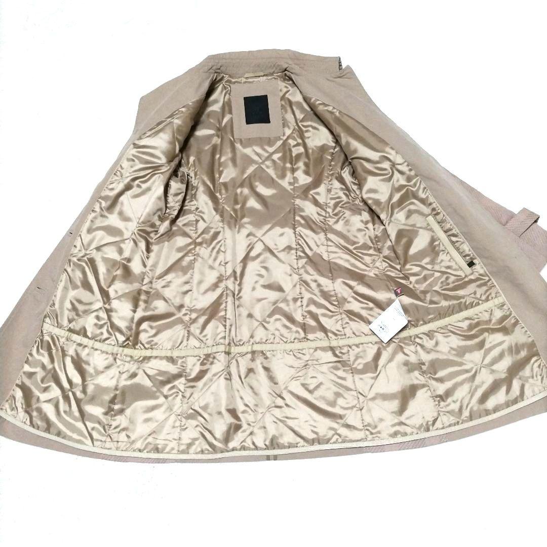 【美品】TATRAS Rライン プリマロフト リボン チェック 中綿ロングコート