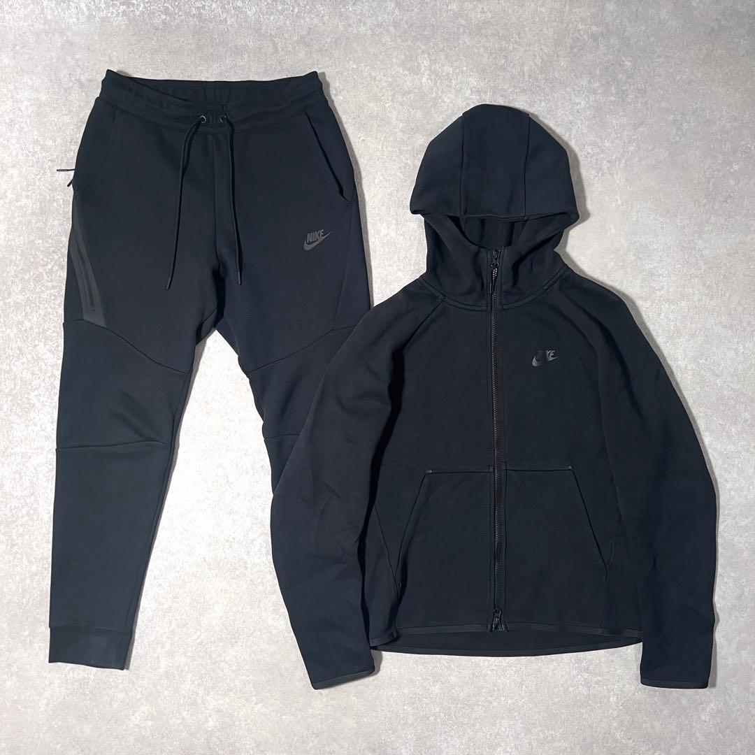 Nike ナイキ テックフリース セットアップ ブラック 上下セットS