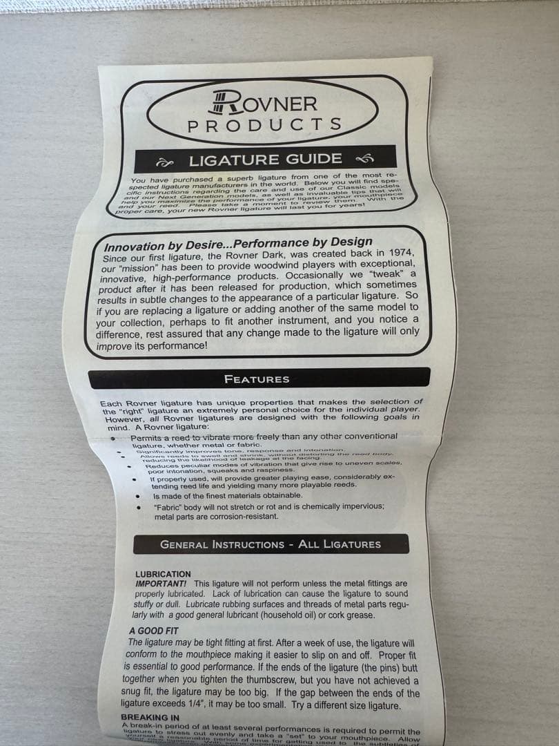 RovnerリガチャーVERSA アルト＆テナー2個セット　V-1RL/V-2R