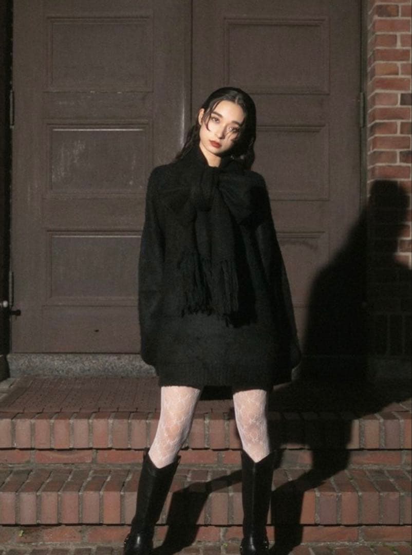 BUBBLES リボンオフショルダーワンピース M BUBBLES リボンオフショル