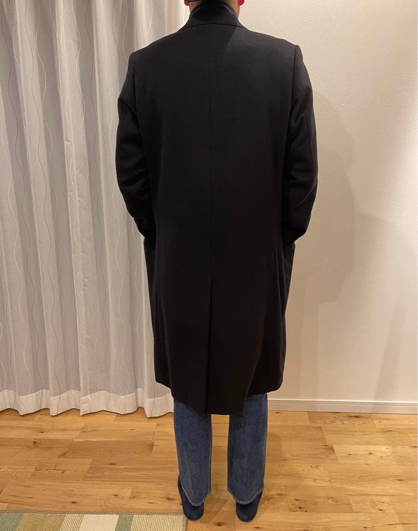 カシミア100 ダブルブラックコート