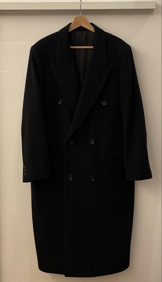 カシミア100 ダブルブラックコート