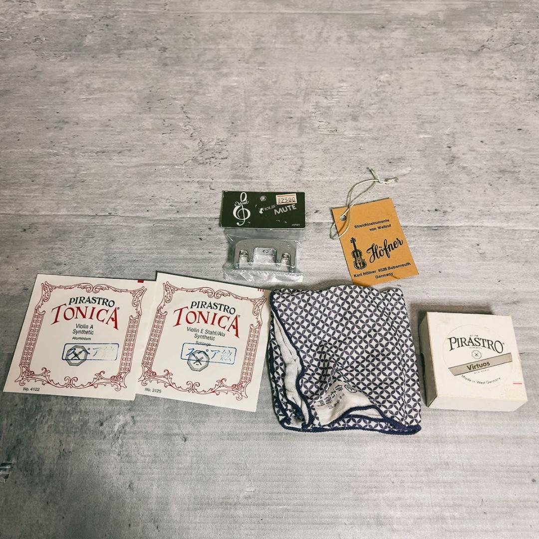 カールヘフナー　KH165 4/4 バイオリン　弓　ケース　虎目　柾目