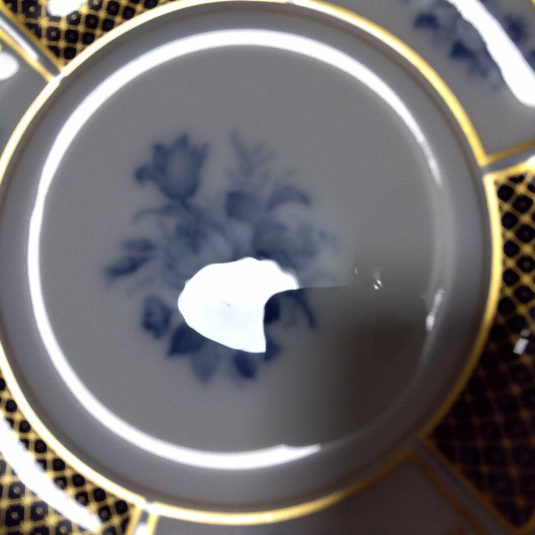 未使用　大倉陶園　ブルーインペリアル　21.4cm プレート 2枚 ペア