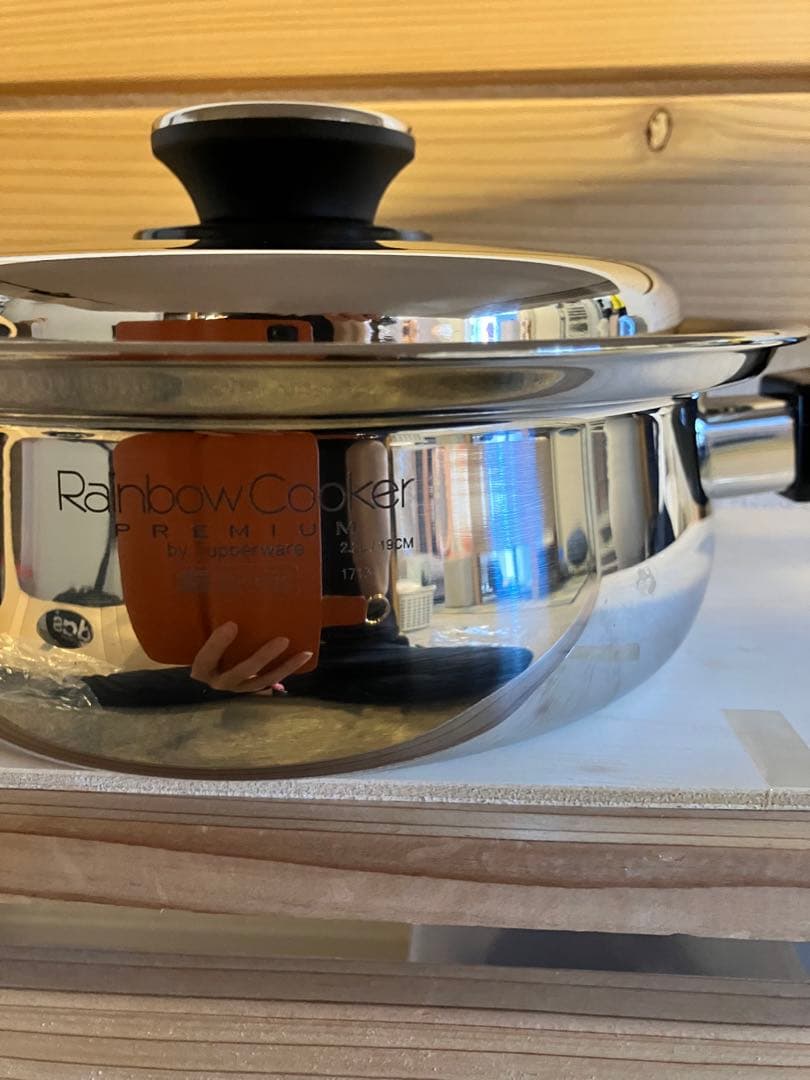タッパーウェア レインボークッカー 19cm片手鍋 新品 未使用 7層構造