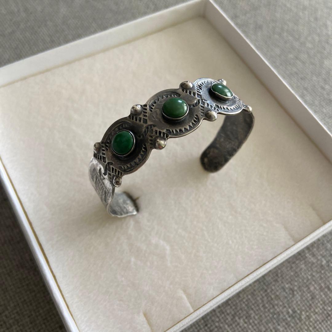 1930s ヴィンテージ Navajo ターコイズ シルバー バングル ビームス Native American | 07 Vintage ｜ セブン ヴィンテージ