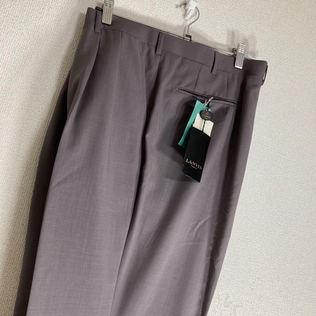 LANVIN グレー ダブルブレストスーツ スラックス付き Set Up 未使用