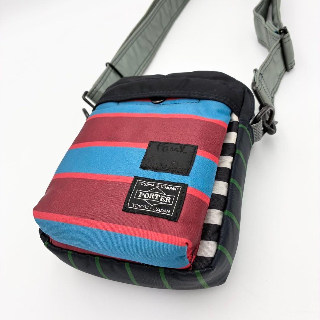 ポーター ポールスミス コラボ ショルダーバッグ マルチカラー 男女兼用 日本製