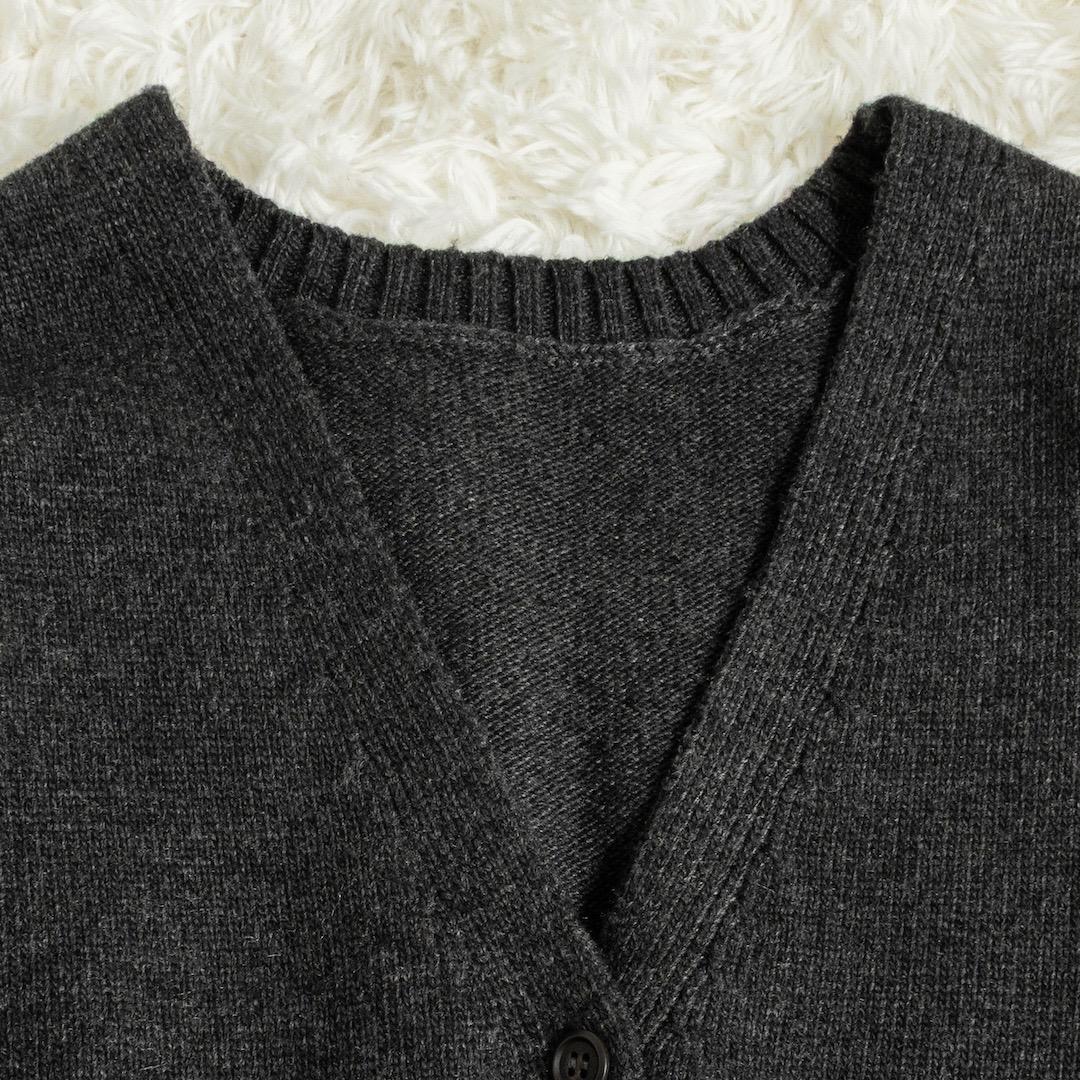 美品 ETRE TOKYO 24AW Vネックニットオールインワン S グレー