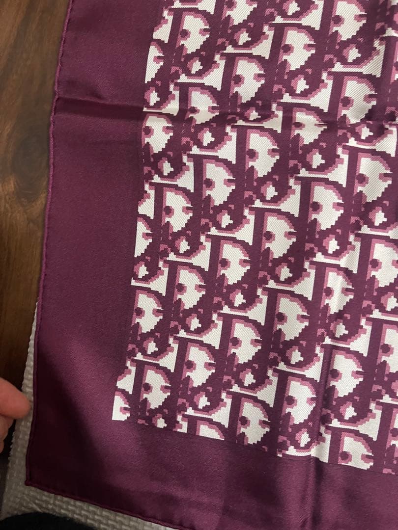 Christian Dior シルクスカーフ 紫