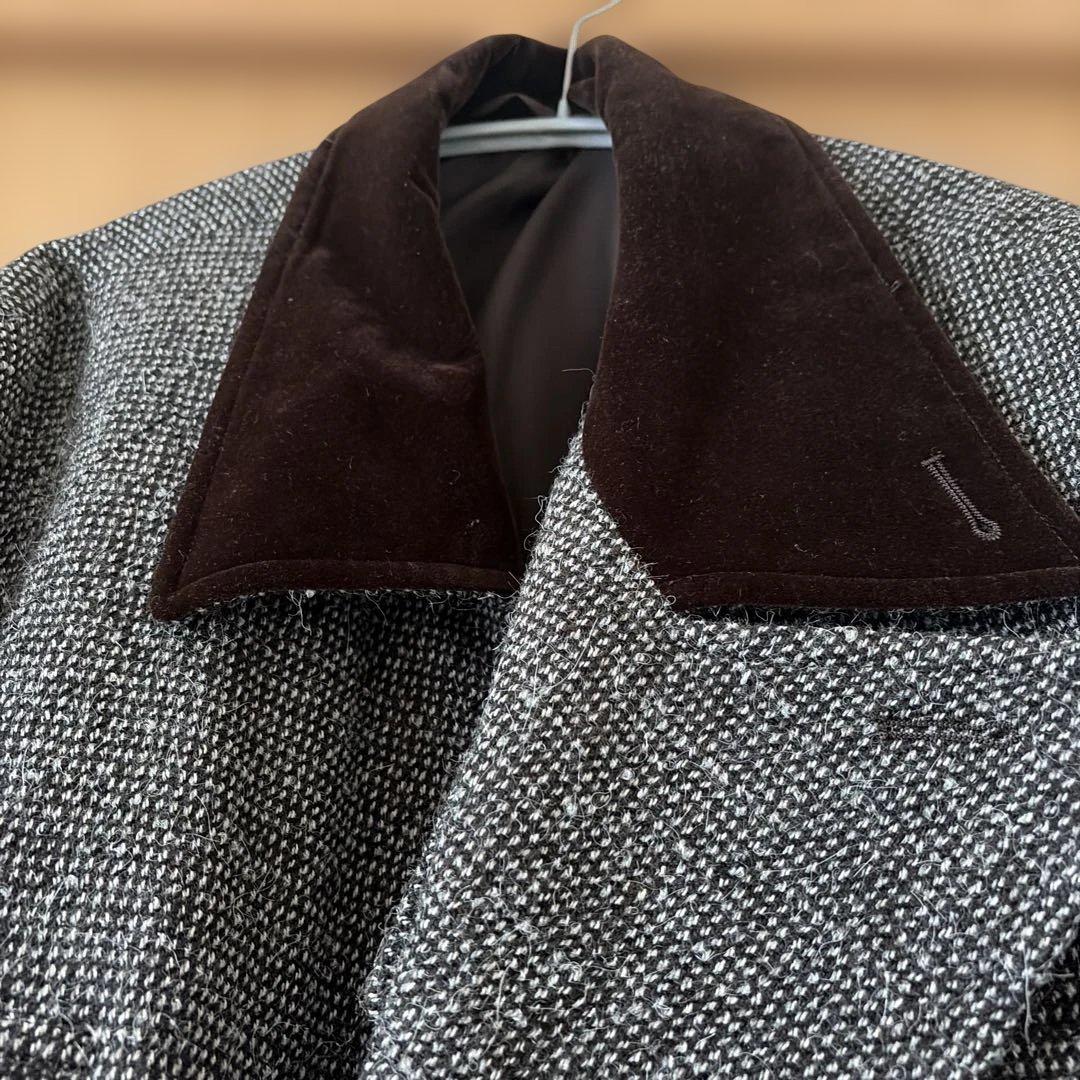 TODAYFUL ダブルカラーツイードコート