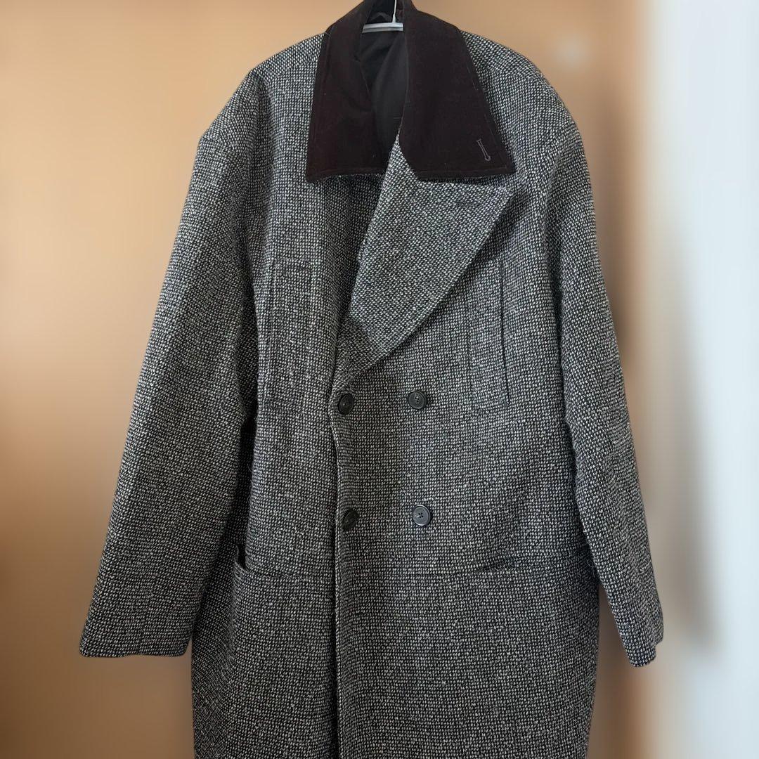 TODAYFUL ダブルカラーツイードコート