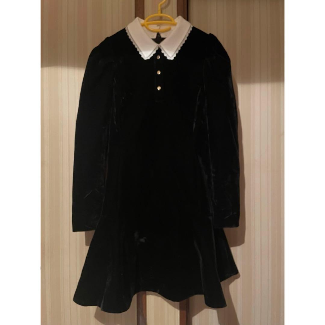 Rirandture ベルベットカラーミニワンピース - メルカリ