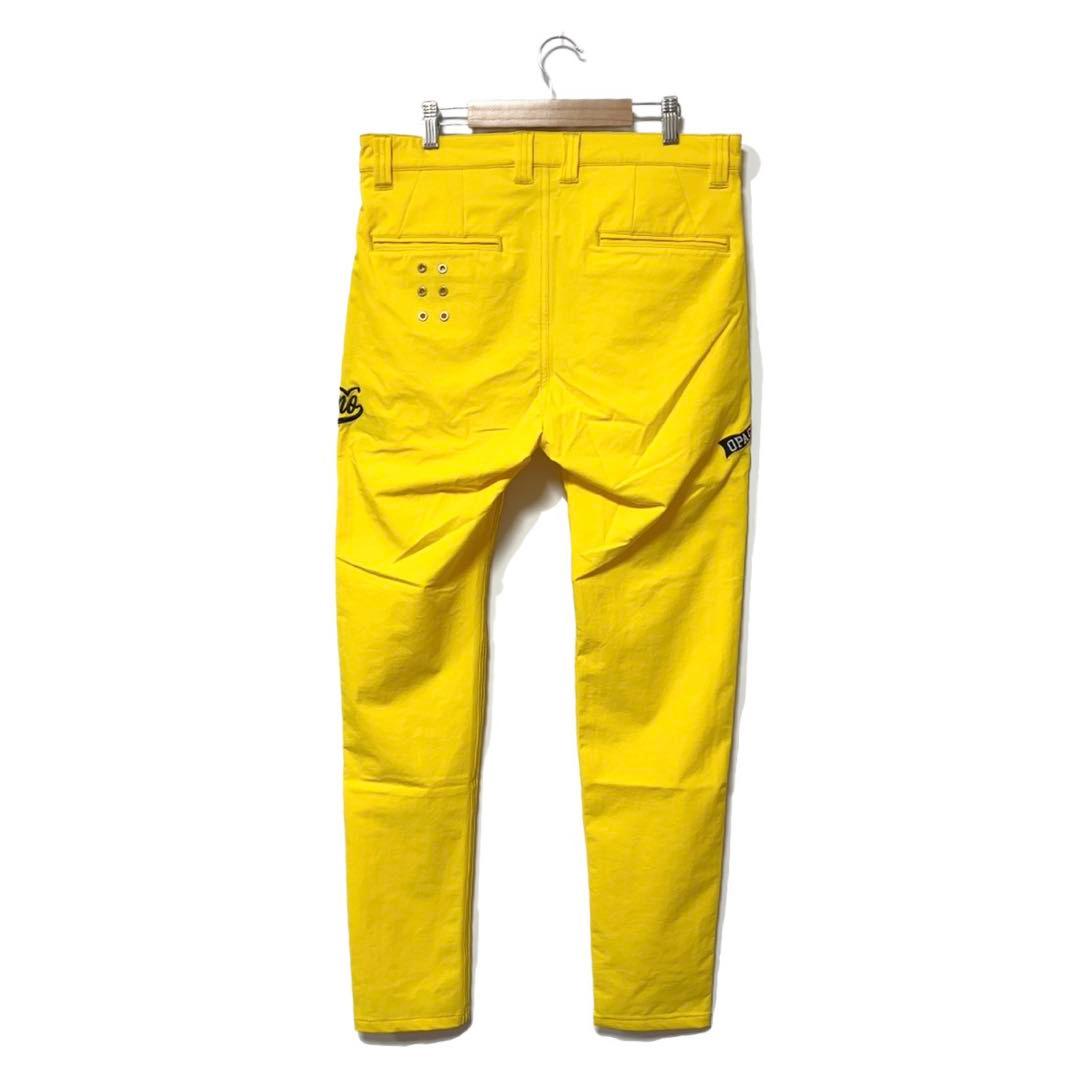 ラッセルノ ゴルフ フラッグロゴ ストレッチ スキニー パンツ イエロー M 4